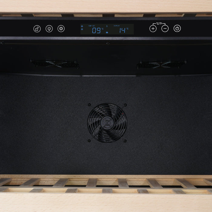 FORNO Celano 30" 150 Bottle and 252 Can Dual Zone Wine Cooler FWCDR6697-30S