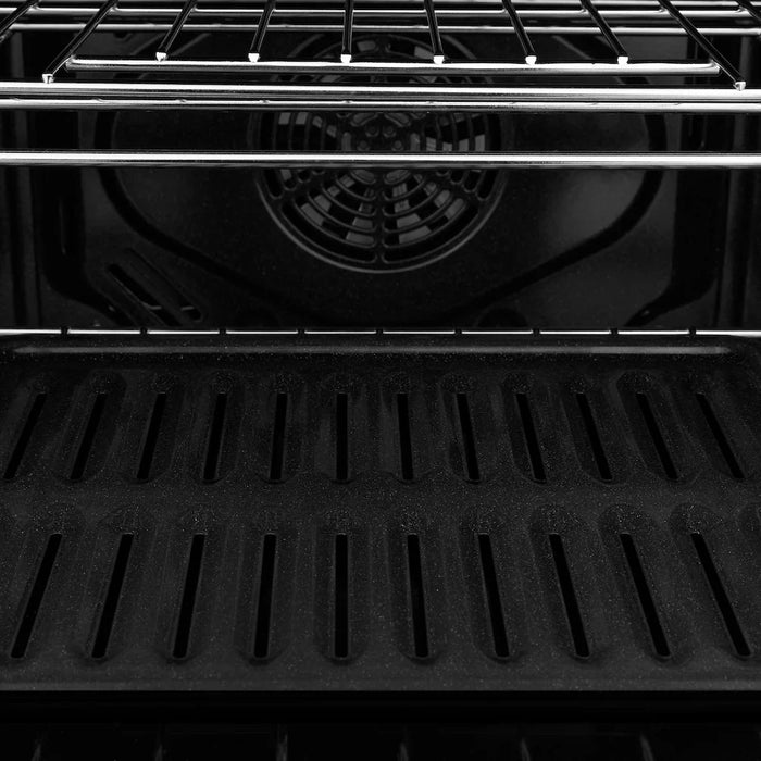 ZLINE Autograph Edition 30" Professional True Convection Double Wall Oven, Air Fry, Self Clean, Black Stainless Steel, Helix Handles WADBZ-30-KCB