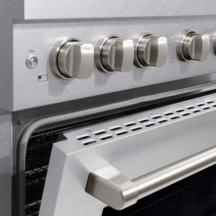 ZLINE 36" Paramount Dual Fuel Range DuoPro™ Cooktop, Electric Convection Oven PSDRSZ-36-CB09K