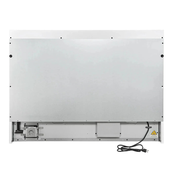 Forno Antico 48"Gas Range 8 Gas Burner Cooktop, Gas Convection Oven White, Antique Brass Trim, FFSGS6219-48WHT