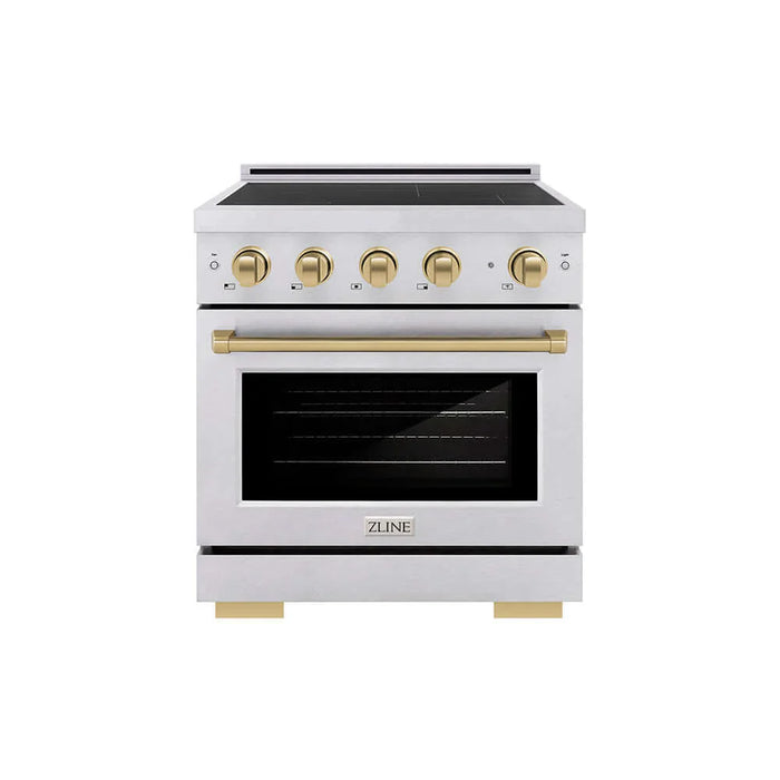 ZLINE 30" Paramount Induction Range, Stainless Steel, Accents SINRZ-30