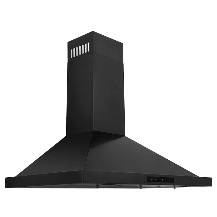 ZLINE Kitchen Package Refrigerator, Rangetop, Rangehood, Wall Oven, 4KPR-RTBRH36-AWS09K