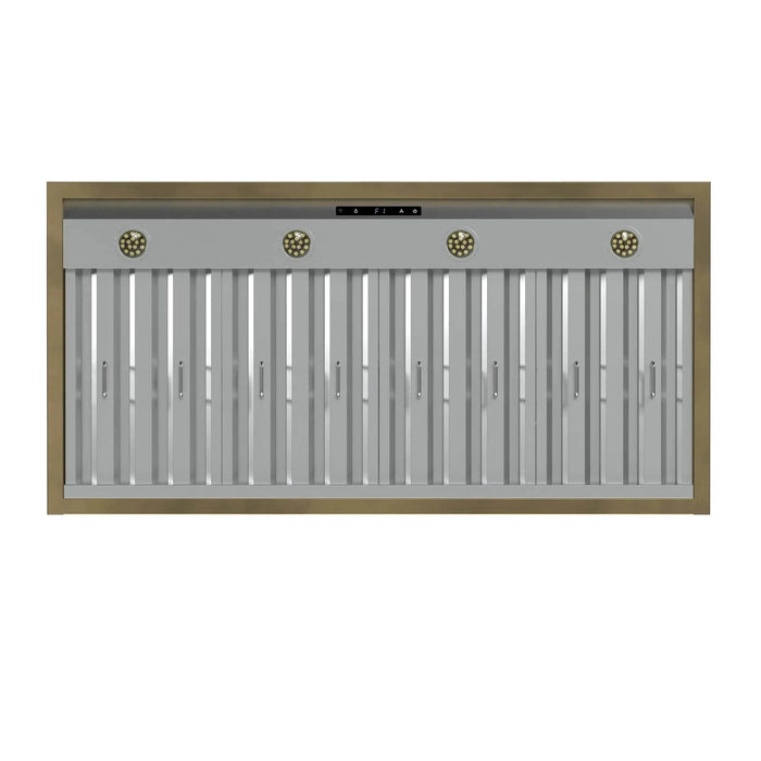 FORNO Vittorio 48" Wall Mount Range Hood FRHWM5078-48BLK