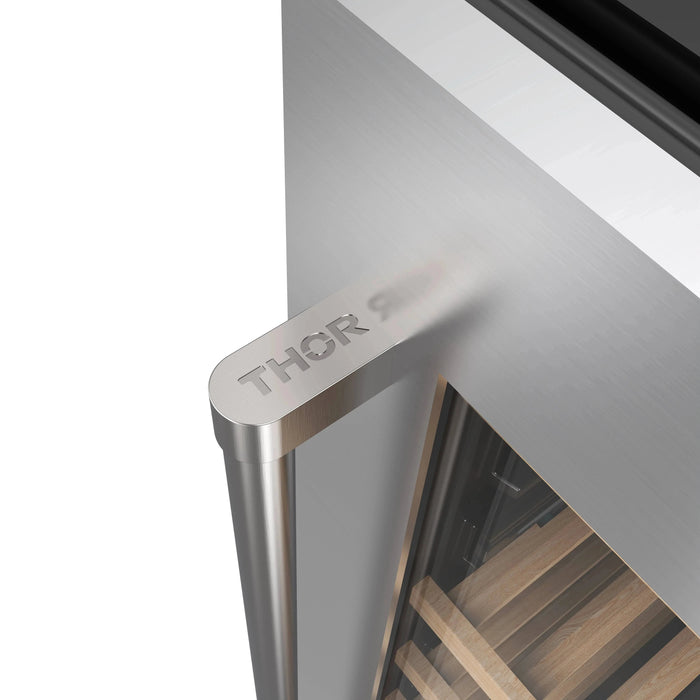 THOR Kitchen 24" Wine Cooler, 115 Wine Bottle Capacity TWC2470D