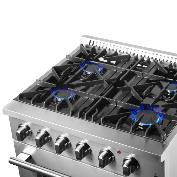 FORNO Marco 30" Dual Fuel Range FFSGS6197-30