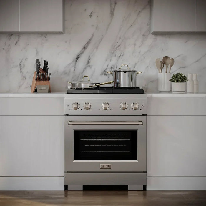 ZLINE 30" Paramount Gas Range DuoPro™ Cooktop, Convection Gas Oven PSGR3009K