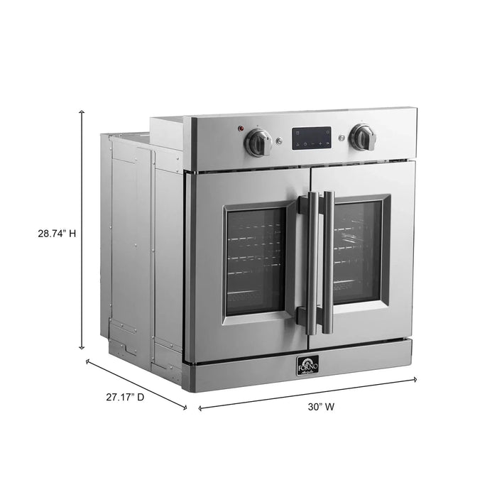 Forno Gallico 30" Electric French Door Wall Oven,  FBOEL1371-30