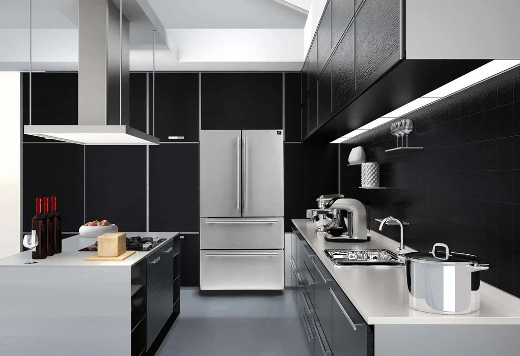 FORNO 2-Piece Appliance Package- 30" Gas Range, 36" French Door Refrigerator Stainless Steel FBDL-020-02-US