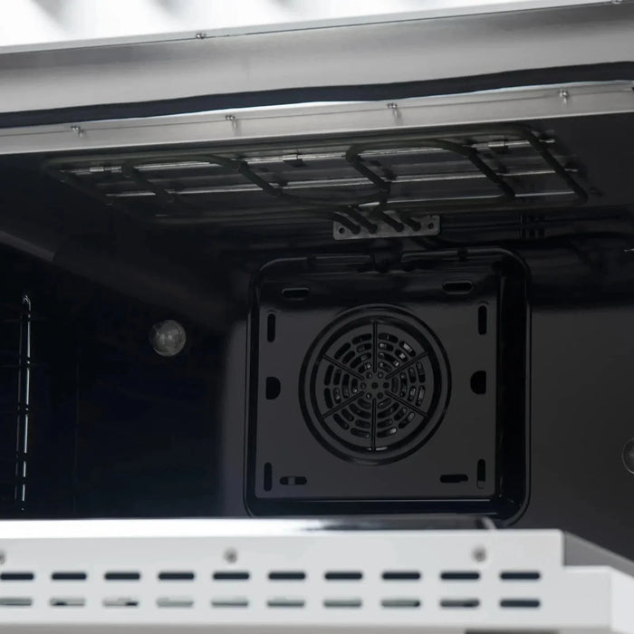 Forno Galiano Gold Professional - 36"Freestanding Dual Fuel Range Gas Stove, Electric Oven White, Antique Brass Trim, FFSGS6156-36WHT