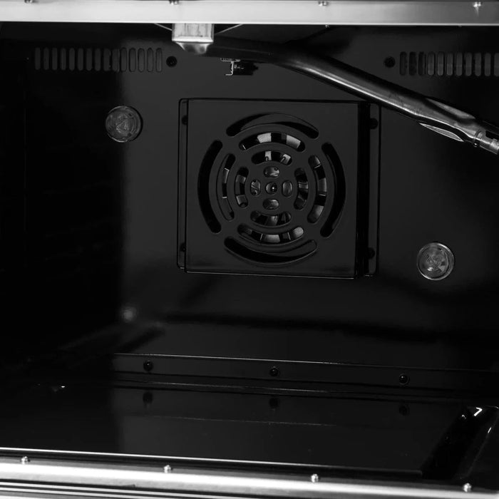 Forno Galiano 48"French Door Freestanding All Gas Range, Black with Antique Brass Trim, FFSGS6444-48BLK