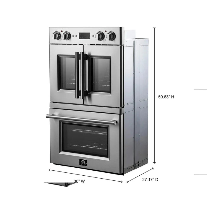 Forno Gallico 30" Electric French Door Double Oven, FBOEL1388-30