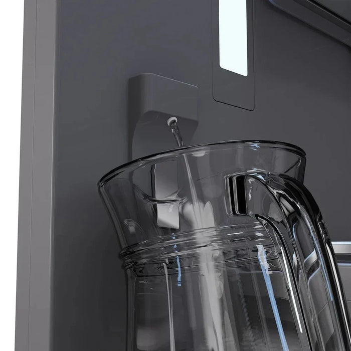 ZLINE 36" Panel Ready Built-In Bottom Freezer Refrigerator,Water Dispenser, Ice Maker,Graphite Gray GRBIT-3609K