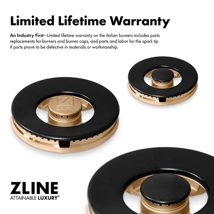 ZLINE 30" Paramount Gas Range DuoPro™ Cooktop, Convection Gas Oven PSGRB-3009K