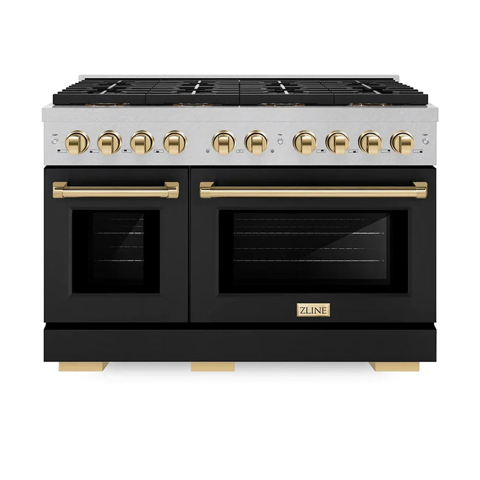 ZLINE 48" Paramount Dual Fuel Range DuoPro™ Cooktop, Dual Ovens PSDRSZ-BLM48-G09K