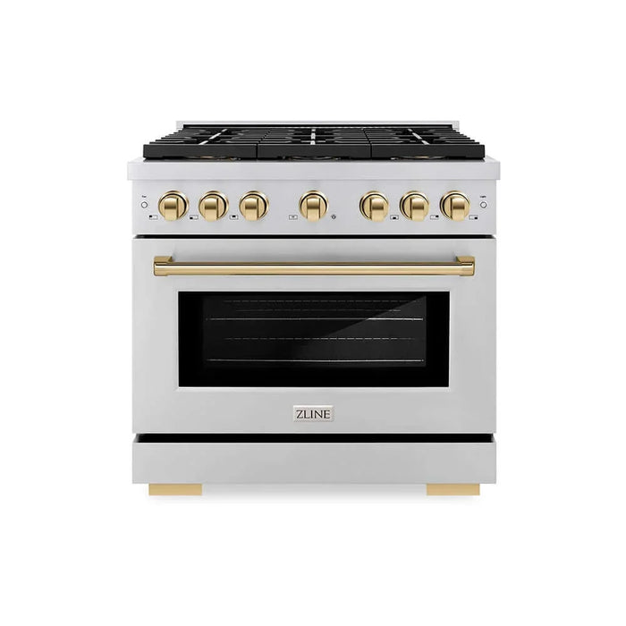 ZLINE 36" Paramount Gas Range DuoPro™ Cooktop, Convection Gas Oven PSGRZ-36-G09K