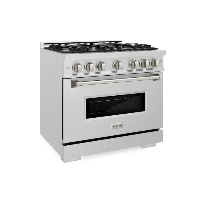 ZLINE 36" Classic Gas Range, Convection Gas Oven DuraSnow® Stainless Steel, CGRS-3609K
