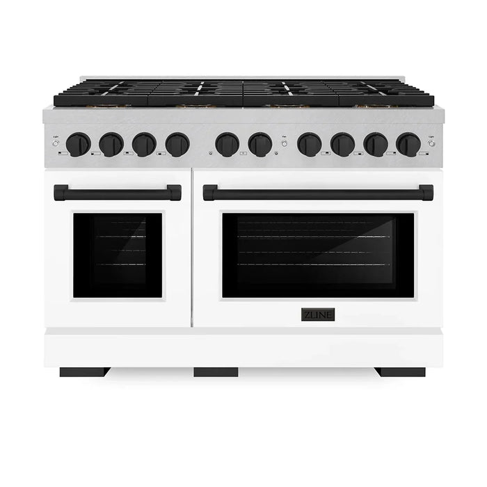 ZLINE 48" Paramount Dual Fuel Range DuoPro™ Cooktop, Dual Ovens PSDRSZ-WM-48-MB09K