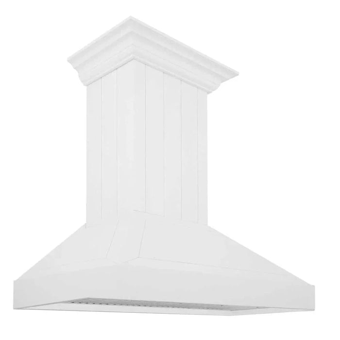 ZLINE 30" Wooded Shiplap Bright White Finish Wall Range Hood KPWW-3009K