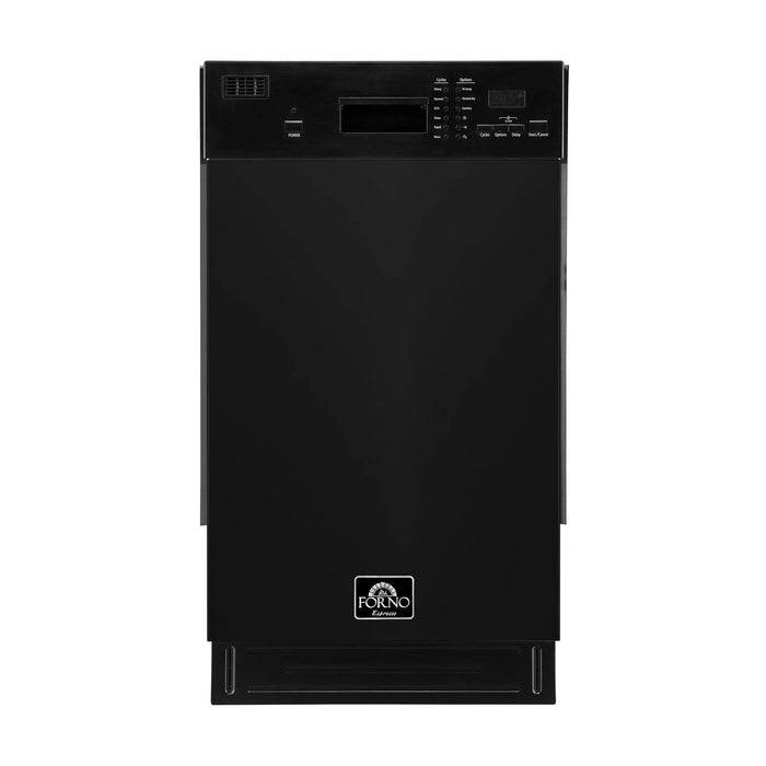 Forno Espresso 18" Built-in Dishwasher in Black, FDWBI8041-18BLK
