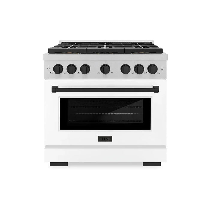 ZLINE 36" Paramount Dual Fuel Range DuoPro™ Cooktop, Electric Convection Oven PSDRSZ-WM-36-MB09K