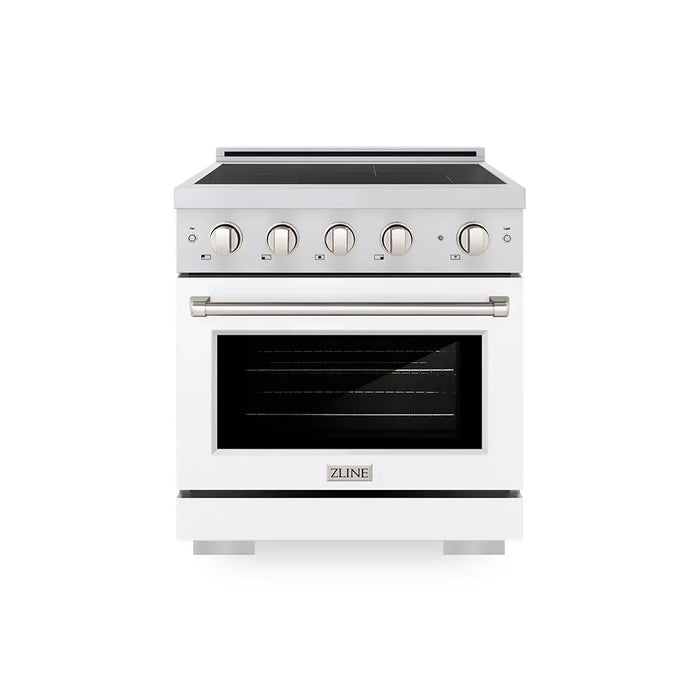 ZLINE Paramount Induction Range, Cooktop, Electric Convection Oven, Satin Stainless Steel SINRS-WM