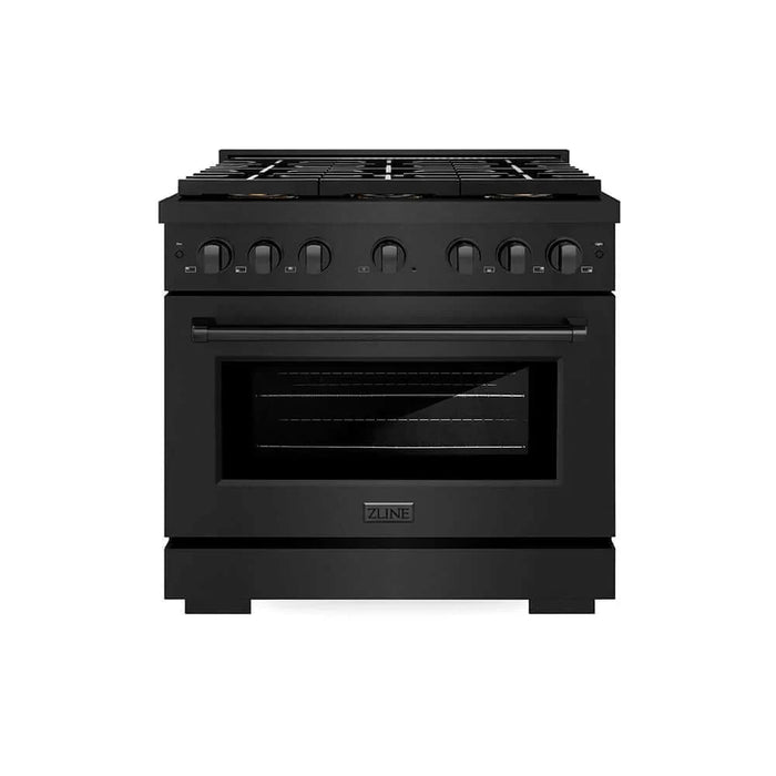 ZLINE 36" Paramount Dual Fuel Range DuoPro™ Cooktop, Electric Convection Oven PSDRB-3609K