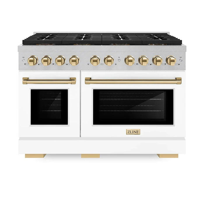 ZLINE 48" Paramount Dual Fuel Range DuoPro™ Cooktop, Dual Ovens PSDRSZ-WM-48-G09K