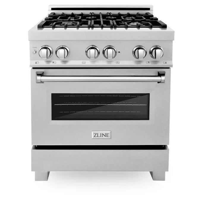 ZLINE 30" Bundled Stainless DualRange RangeHood Dishwasher 3KP-RASRH30-DW09K