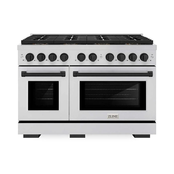 ZLINE 48" Paramount Gas Range DuoPro™ Cooktop, Dual Ovens PSGRZ-48-MB09K