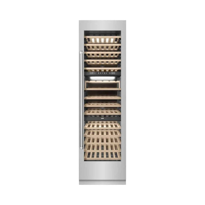 ZLINE 24"Triple Zone 100 Bottle Column Wine Cooler, Stainless Steel RCWV-304-24