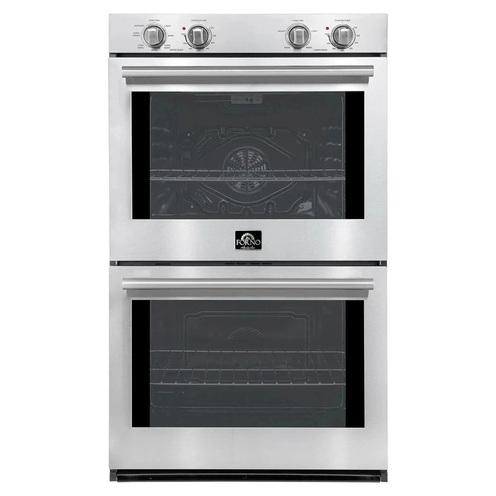 Forno Vomero 30-Inch Double Wall Oven in Stainless Steel, FBOEL1324-30