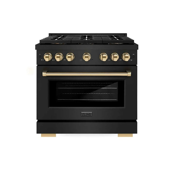 ZLINE 36" Paramount Dual Fuel Range DuoPro™ Cooktop, Electric Convection Oven PSDRBZ-36-G09K