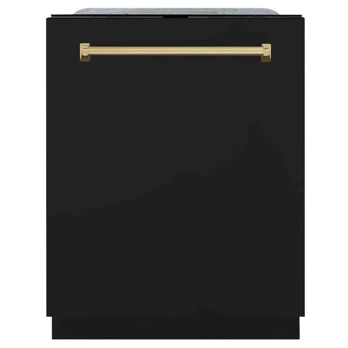 ZLINE 24" Autograph Tall Tub Dishwasher, Champagne Bronze, DWMTZ-BLM-24-CB