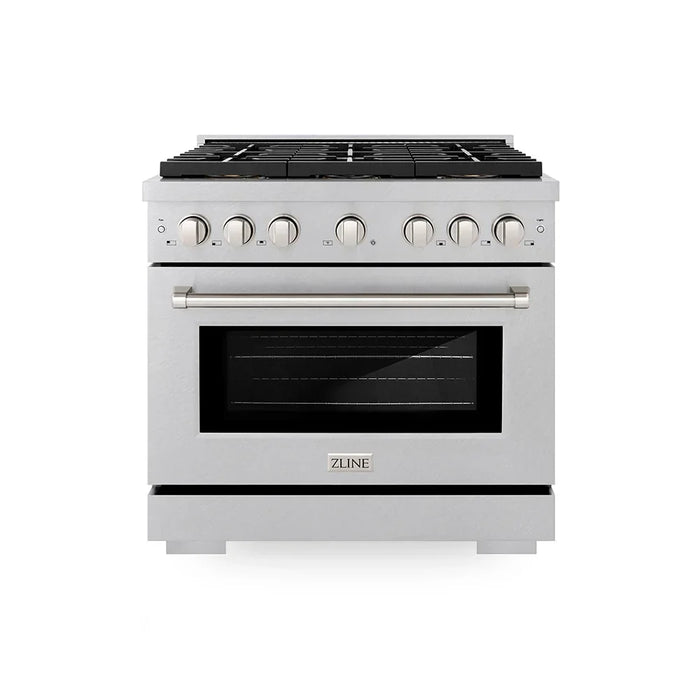 ZLINE 36" Paramount Gas Range DuoPro™ Cooktop, Convection Gas Oven PSGRS-3609K