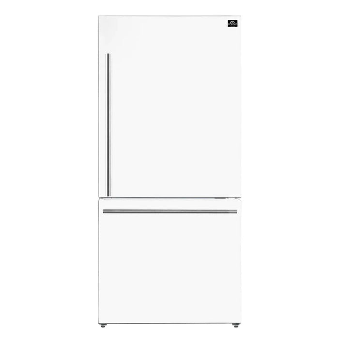 FORNO Espresso Milano 31" Right Swing Refrigerator FFFFD1785-31WHT