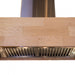 ZLINE 36" Remote Blower Wooden Wall Range Hood, 681M-RD-36 - Farmhouse Kitchen and Bath