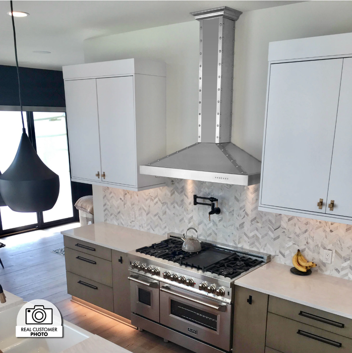 ZLINE Vented Crown Molding Profile 6 for Island Range Hood, CM6V-KB2iS