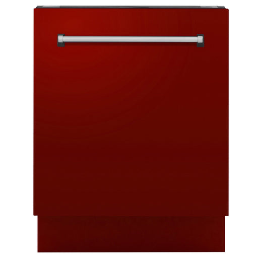24" Dishwasher with Red Gloss panel, Stainless Tub, DWV - RG - 24 - Farmhouse Kitchen and Bath