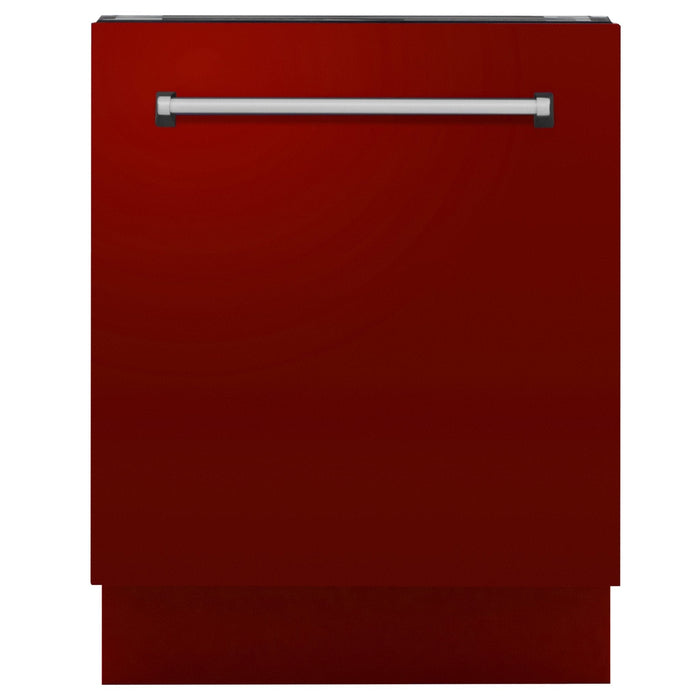 24" Dishwasher with Red Gloss panel, Stainless Tub, DWV - RG - 24 - Farmhouse Kitchen and Bath