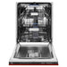 24" Dishwasher with Red Gloss panel, Stainless Tub, DWV - RG - 24 - Farmhouse Kitchen and Bath
