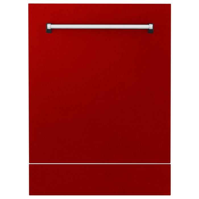24" Dishwasher with Red Gloss panel, Stainless Tub, DWV - RG - 24 - Farmhouse Kitchen and Bath