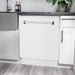 24" Dishwasher with White Matt panel, Stainless Tub, DWV - WM - 24 - Farmhouse Kitchen and Bath