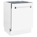 24" Dishwasher with White Matt panel, Stainless Tub, DWV - WM - 24 - Farmhouse Kitchen and Bath