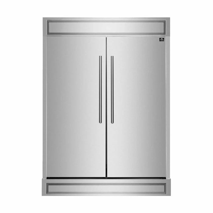 Forno 2-Piece Appliance Package 48" Gas Range, 60" Built-In Refrigerator Stainless Steel FBDL-019-06CAUS