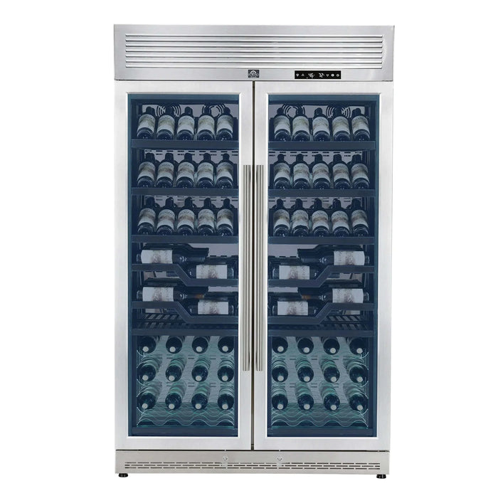 FORNO Abruzzo 48" 102 Bottle Dual Zone Wine Cooler FWCDR6610-48S