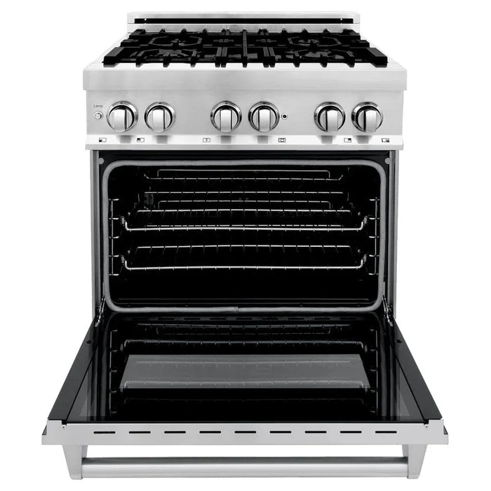 ZLINE 30" Dual Fuel Oven Range, Stainless Steel, Griddle RA-GR-30