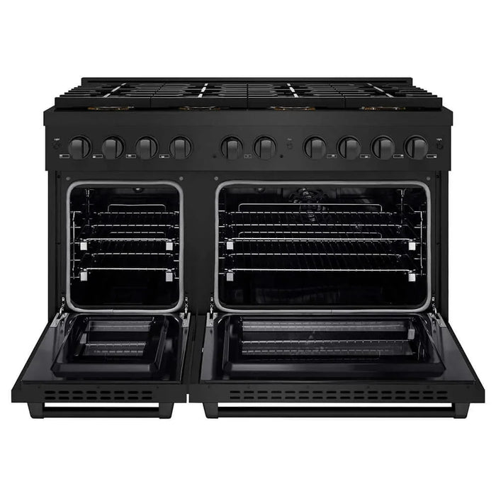 ZLINE 48" Paramount Dual Fuel Range DuoPro™ Cooktop, Dual Ovens PSDRB-4809K