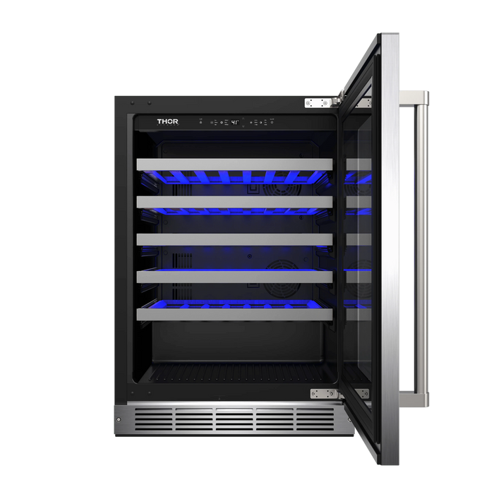 THOR Kitchen 24" Wine Cooler 46 Bottle Single Zone TWC24US