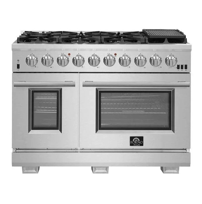 Forno 2-Piece Appliance Package 48" Gas Range, 60" Built-In Refrigerator Stainless Steel FBDL-019-06CAUS