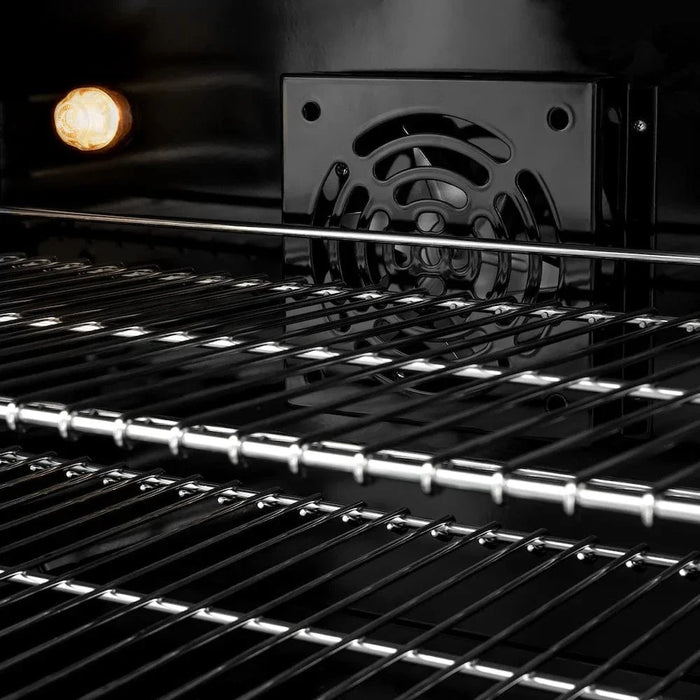 ZLINE 30" Dual Fuel Range, Gas Cooktop, Electric Convection Oven Stainless Steel, Matte Black CDRZ-30-MB